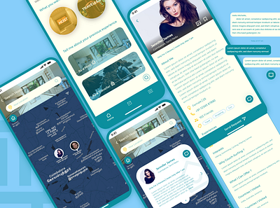 couch surfing design concept app concept couchsurfing design ui ux vector