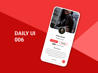 Daily UI 006 - User Profile