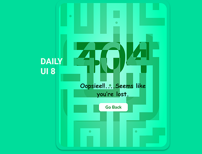 Daily UI 008 - 404 Page daily ui daily ui 008 daily ui challenge daily100challenge dailyui dailyuichallenge design ui ux