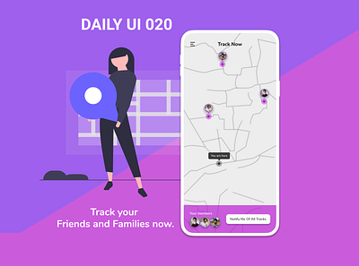 Daily UI 020 - Location Tracker daily 100 daily 100 challenge daily ui daily ui 020 daily ui challenge daily100challenge dailyui dailyuichallenge design ui ux