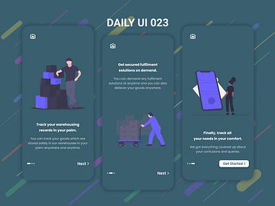 Daily UI 023 - Onboarding pages