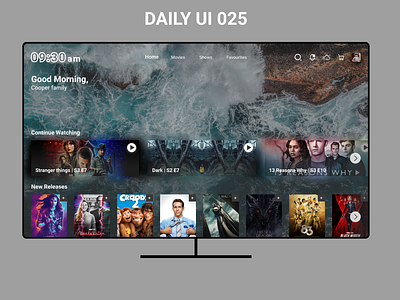 Daily UI 025 - TV app