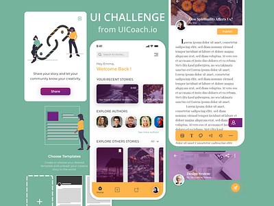 Story writing & sharing app - UI Challenge