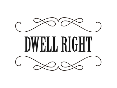 Dwell-Right Logo logo minimal simple