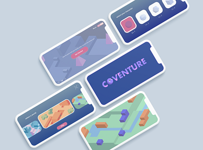 Coventure app design game illustration mobile phoneapp phonegame ui