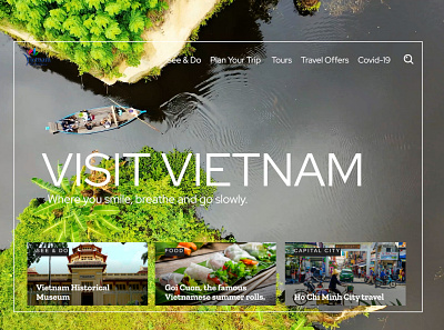 Visit Vietnam Website Design asia design travel ui vietnam visit website design