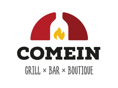 ComeIn bar boutique branding cafe grill lerston logo wine