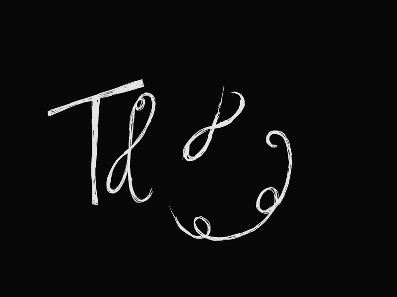 tangled type [gif] 2d animation cel gif lettering logo tangles type