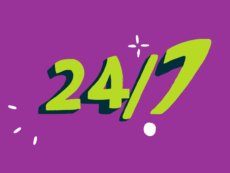 bouncy week [gif] 2d animation bouncy cel fun gif lettering logo numbers type