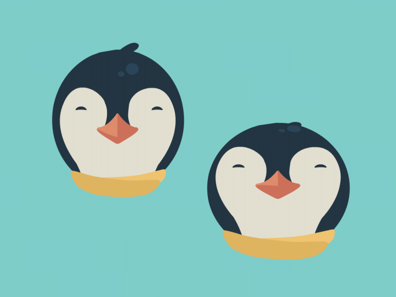 bouncing penguins [gif] 2d animation bounce bouncing cel character gif happy hoppy jolly jump penguin