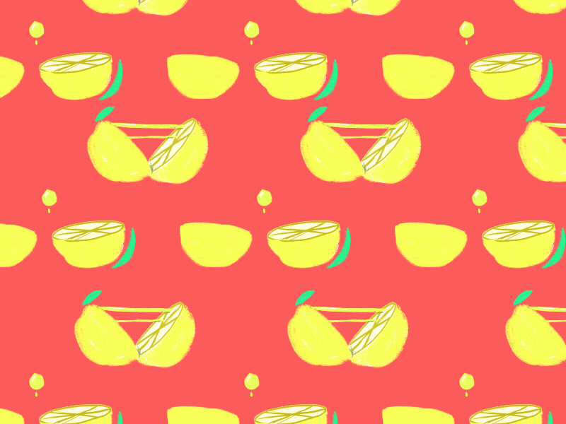 citric pattern [gif] 2d animated pattern animation cel gif lemon lemonade loop pattern