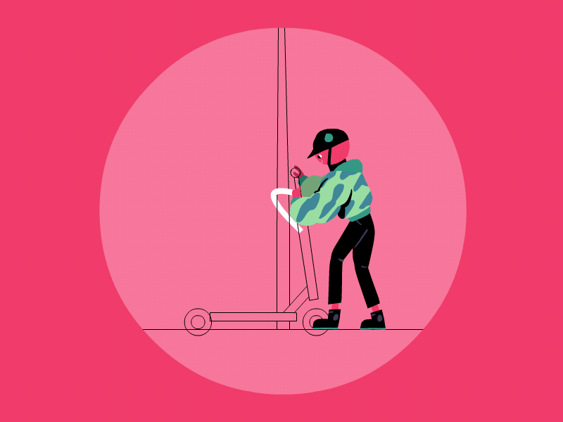 safe scooter [gif] by barone on Dribbble