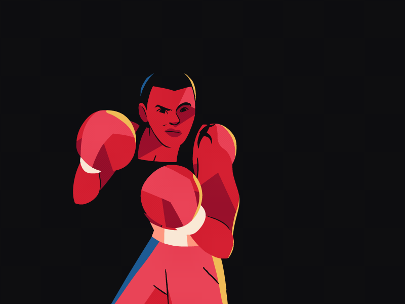 focused fighter [gif] 2d animation boxer boxing breathing cel character fighter flash fosuced gif idle