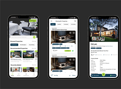 Property Listing Application product design ui ux