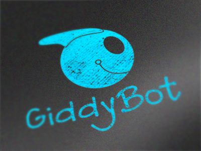 Giddybot 3 illustration logo robot