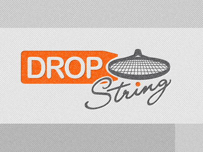 DropString Identity identity illustration logo racquet retro
