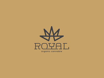 organic cannabis logo cannabis crown illustration logo