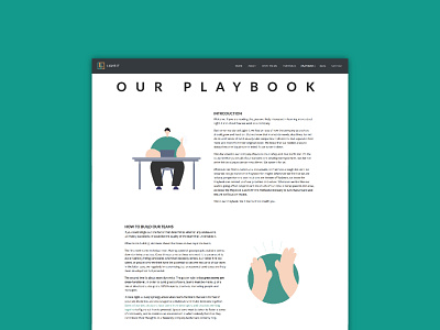 Playbook illustrations boy character characterdesign dailyui dailyui 002 design developer illustration playbook team teamwork uiux user experience userinterface ux vector webdesign webdevelopment website