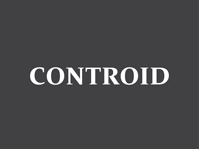 CONTROID Design's Wordmark branding controid controid design logo logomark wordmark