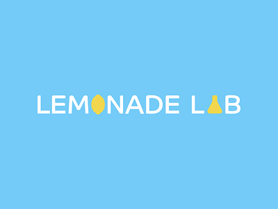 Lemonade Lab Logo Concept 1 branding controid controid design lemonade logo wordmark