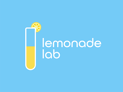 Lemonade Lab Logo Concept 3 branding controid controid design illustration illustrative logo lemonade logo logomark