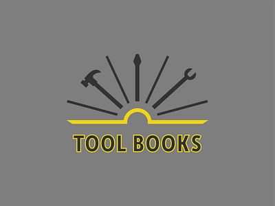 Tool Books Logo Concept 3 book books branding controid controid design creative logo design agency illustration illustrative logo logo logo design logo design branding logomark tool tools