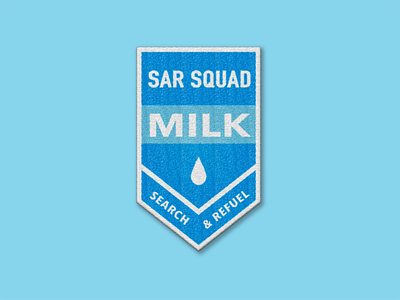 Search And Refuel Milk Squad 🥛🔍🚁 (4/6) badge badge design branding controid controid design illustration illustrative logo logo logomark milk patch patch design search squad