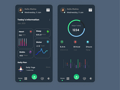 Fitness app concept 📌