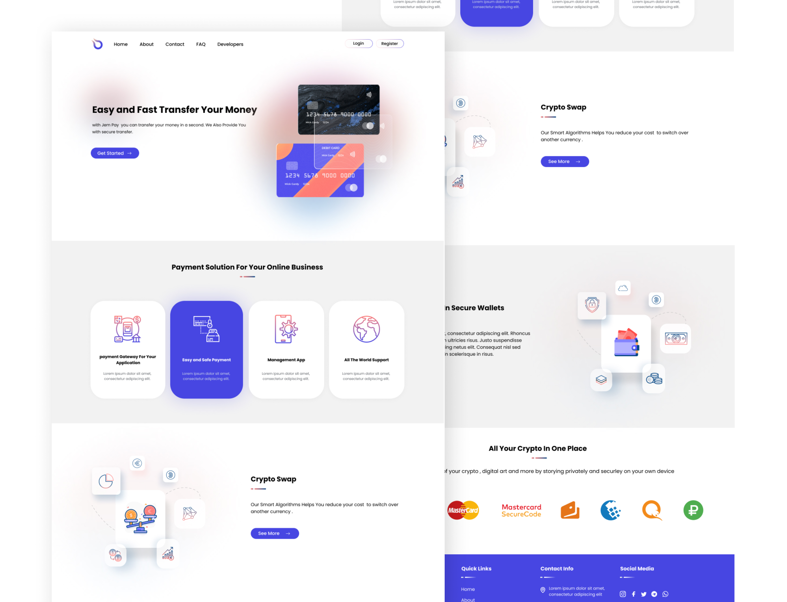 Payment Processing Website by Mahtaa on Dribbble