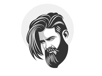 beard vector art