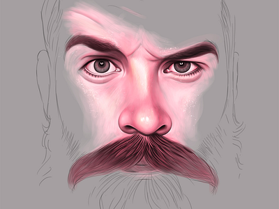 Painting1 avatar design digitalpainting dribbble graphic illustration photoshop portait portrait design portrait illustration sketch