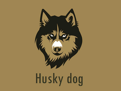 vector-art dog animal design dog graphic husky dog illustration logo mascot logo portait sled vector art vector artwork