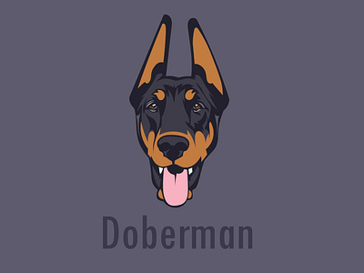 Doberman animal animation art book avatar branding design doberman dog art dogs graphic illustration logo mascot logo portait portrait design portrait illustration vector vector art vector artwork