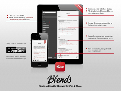Blends Site app dictionary ios ipad iphone