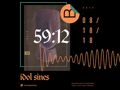 08 18 18 B album art clairvaux composition graphic design idol sines music artwork recording sine sine wave sound soundcloud type type art