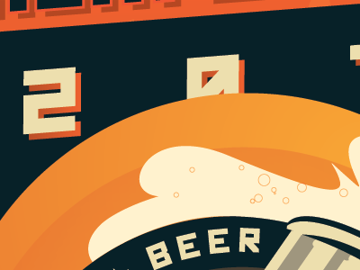 Secret poster design beer