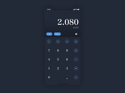 Daily UI #004 Calculator