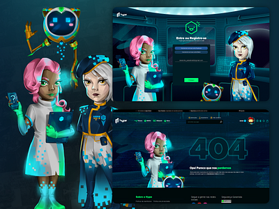 Hype Games (Store) - Character Design for UI character design digital art illustration store design ui user interface ux