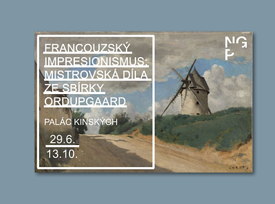 National Gallery Prague exhibition poster graphic design