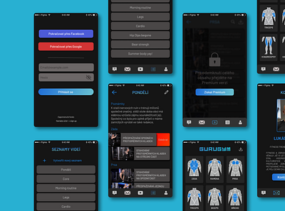 GuruGym, workout app app ui ux