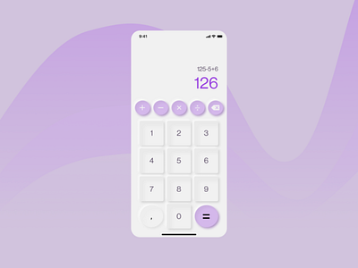 Calculator app, redesign app ui