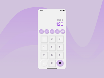 Calculator app, redesign