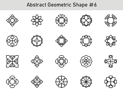 Abstract Geometric Shape #06-10 abstract cubic geometric hexa icon line linier logo shape symbol triangle