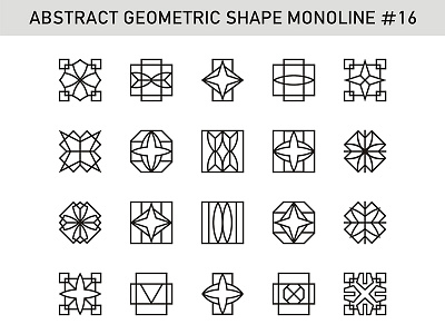Abstract Geometric Shape #16-20