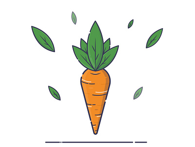 CARROT carrot design freelance icon illustration vector