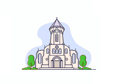 Igreja Matriz de Sant'Ana design icon illustration ux vector