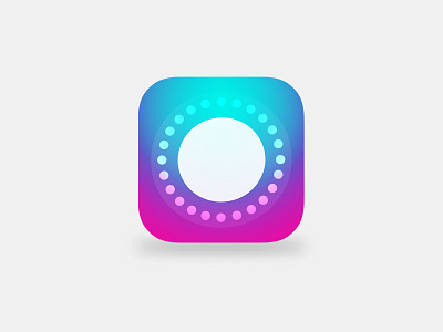 FocusDots App Icon app circle design dot focus icon ios iphone app management pomodoro time timer