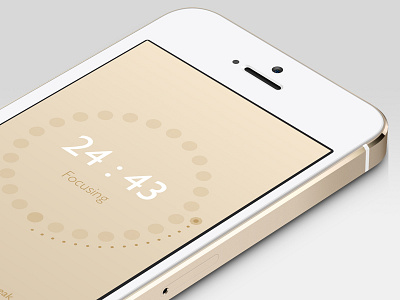 FocusDots app focus focusdots gold golden ios iphone pomodoro themes timer