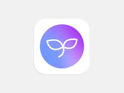 SeeD Icon app blue circle habits icon ios leaf logo purple round seed