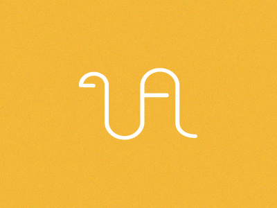 Urban Arabian arabian camel icon line logo minimal ua